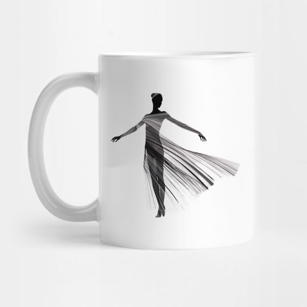 Dynamic Minimalism: Capturing the Essence of Dance in Line Art by ArtVault23